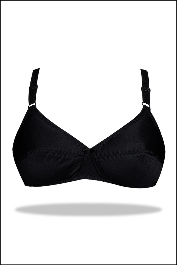 Black Smooth Charm Light Padded Bra