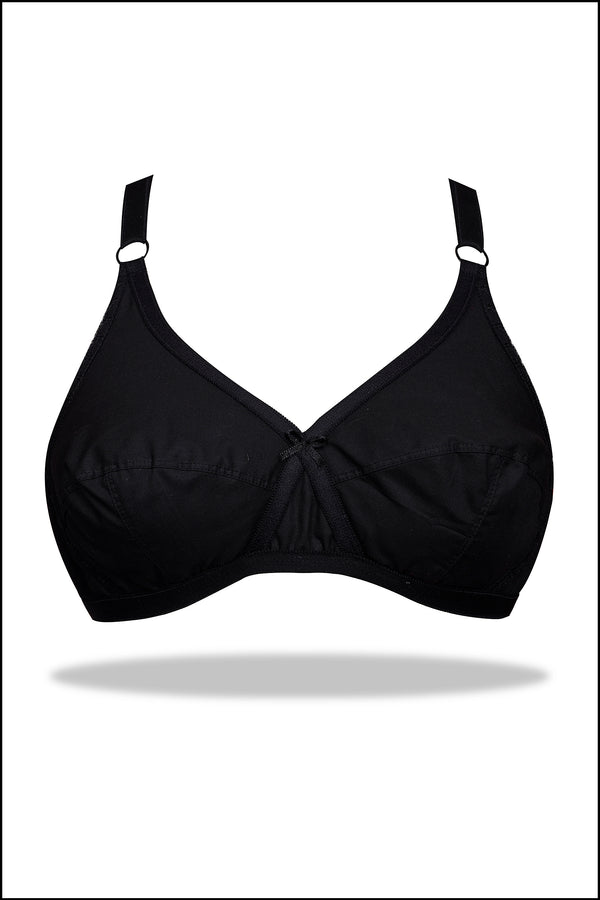 Black Cotton Pure Luxe Bra