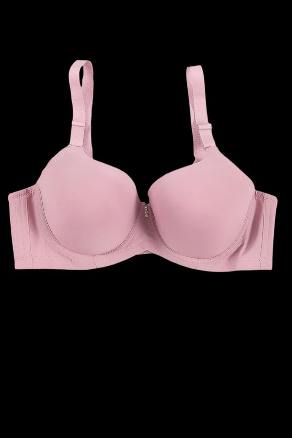 Womante Padded Wired T-Shirt Bra - Tea Pink