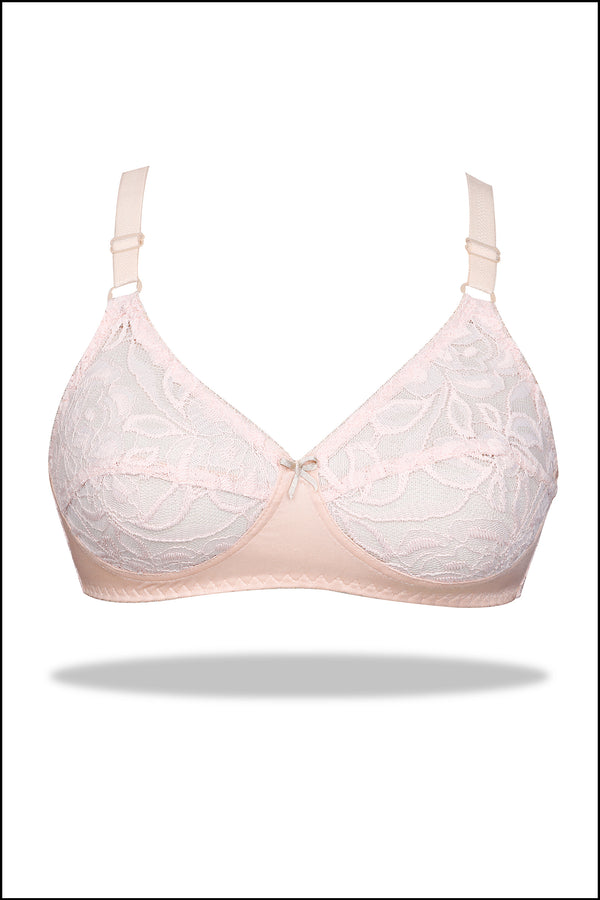 Beige Top Gun Wirefree Stretchable Bra