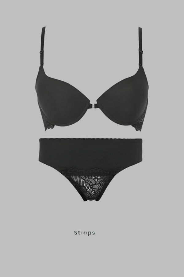 Black Marshmallow Padded Set