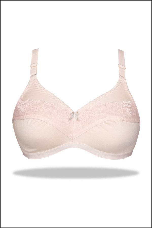 Beige Call-Me-Pretty Cotton Bra