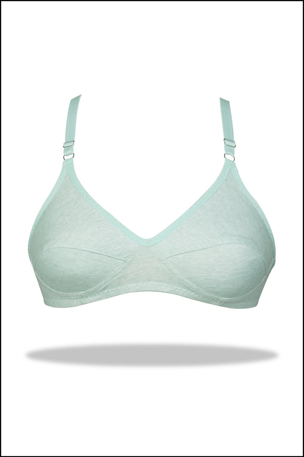 Green Luxury Everyday Knitted Cotton Bra