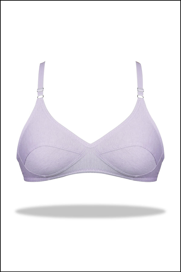 Purple Luxury Everyday Knitted Cotton Bra