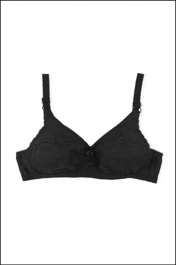 Black No Show Crossover Bra