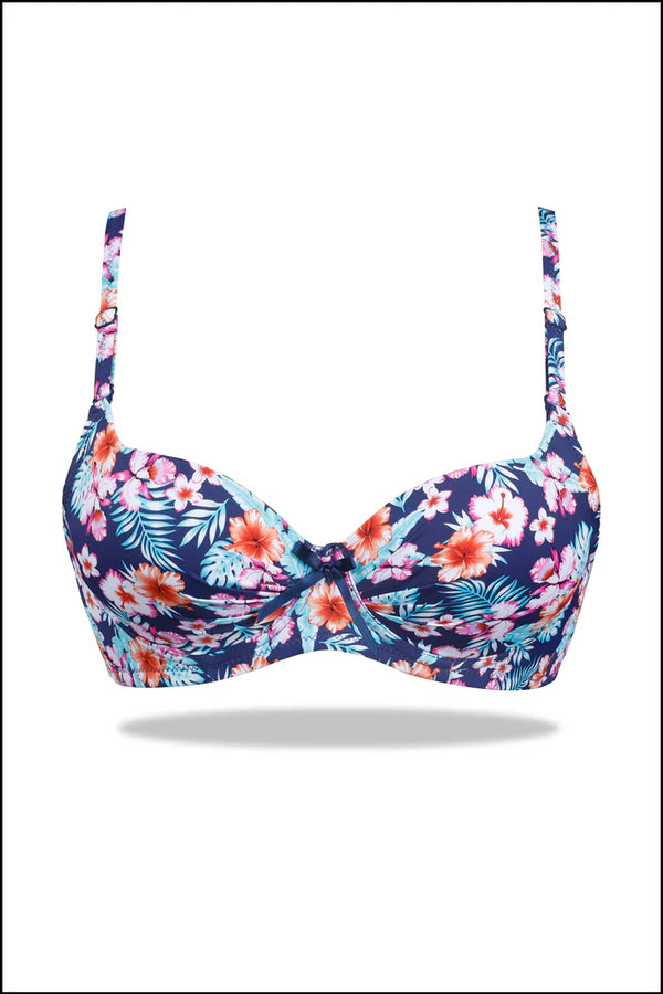 Blue Weightless Padded Scoop Bra