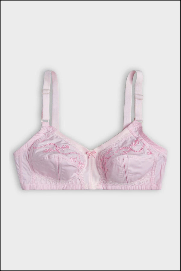 Pink Cotton Chic Support Bra