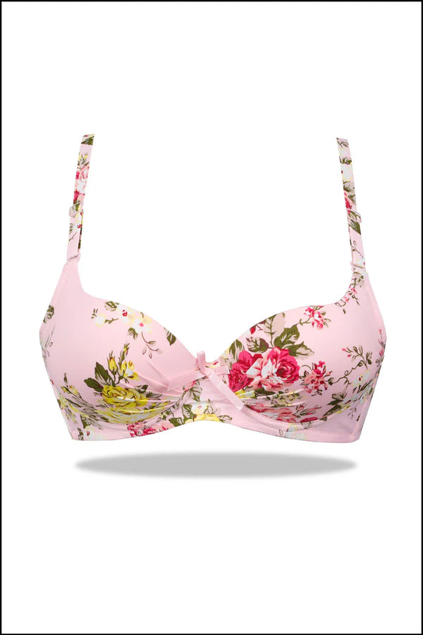 Pink Weightless Padded Scoop Bra