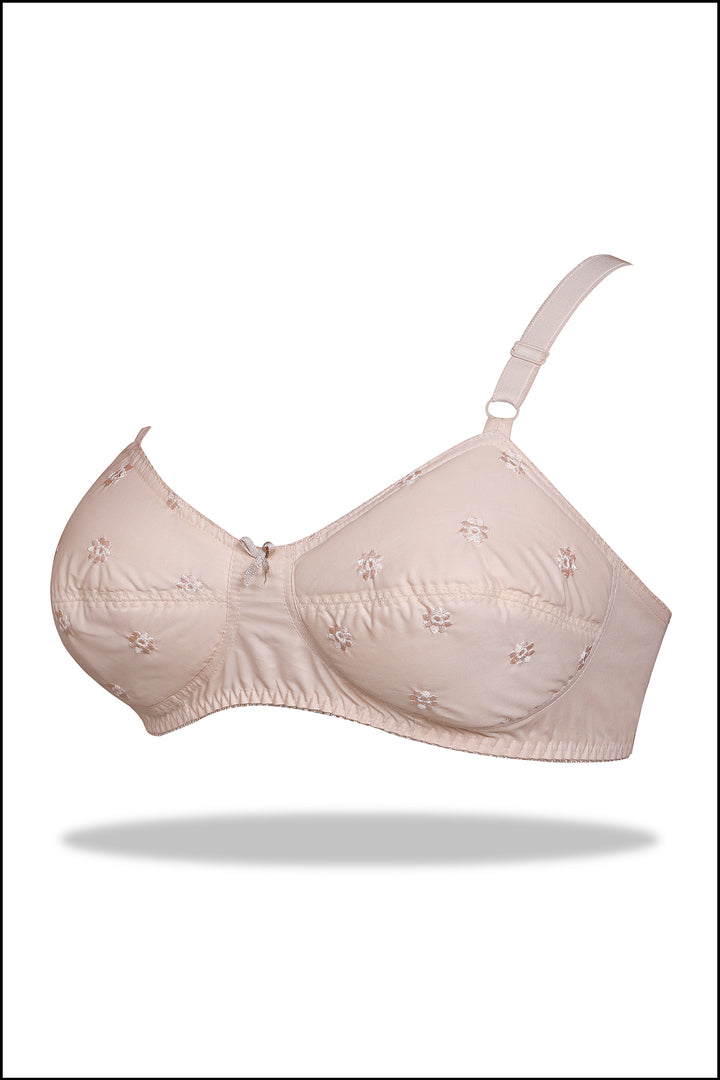 Womante Lifted in Luxury Beige Cotton Padded Bra