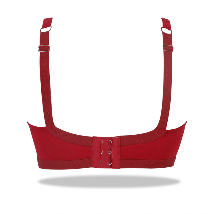 Womante Maroon Lace Concealor Bra for Women