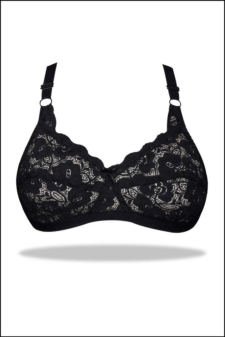 Womante Maroon Mesh Non-Padded Wirefree Net Bra order now