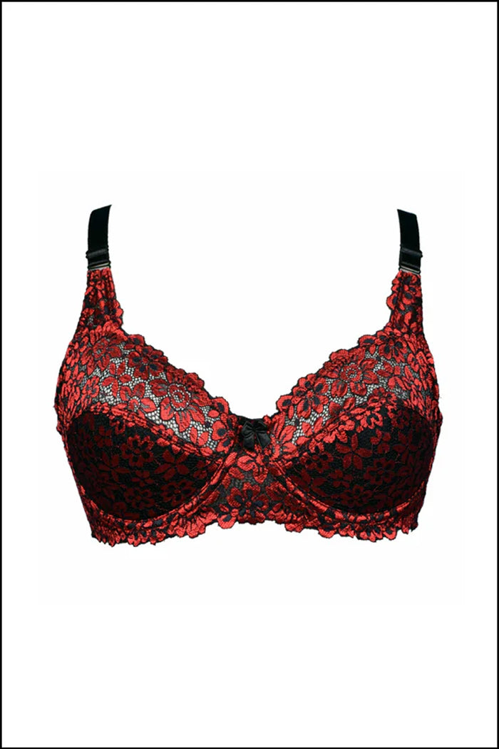 Womante Red Evolation Bra for Seamless Support