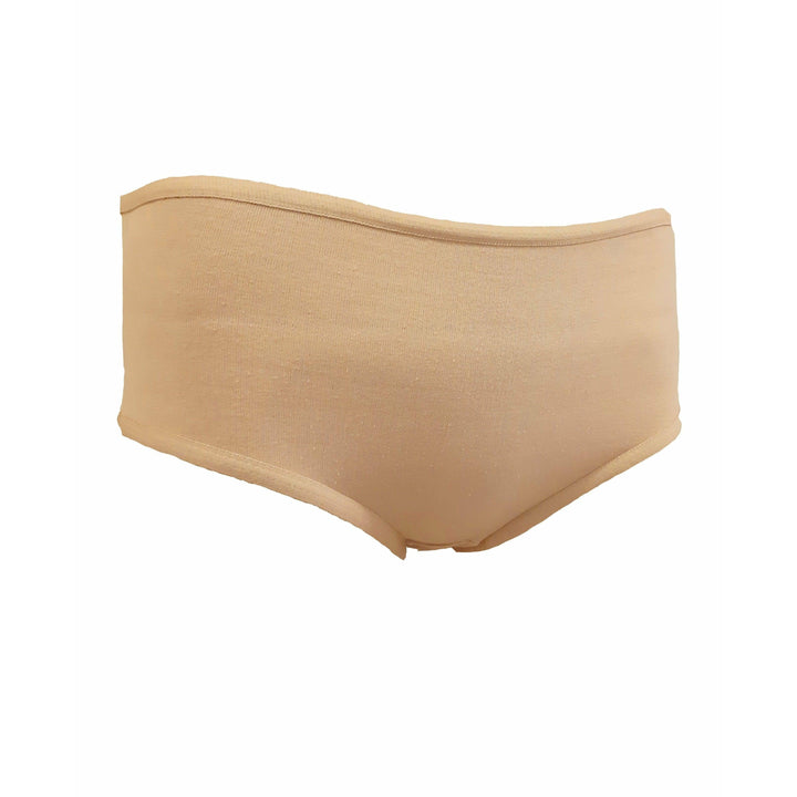 Black Cotton Knitted Panty by Womante