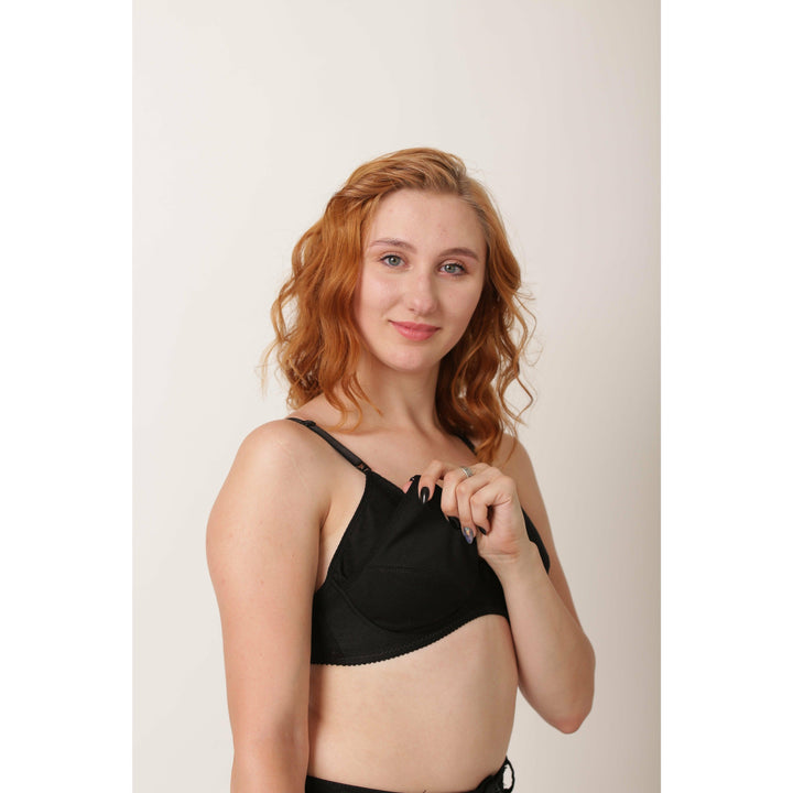 Mimosa - Comfiest Open Cups With Clip Nursing / Maternity Bra - Espicopink