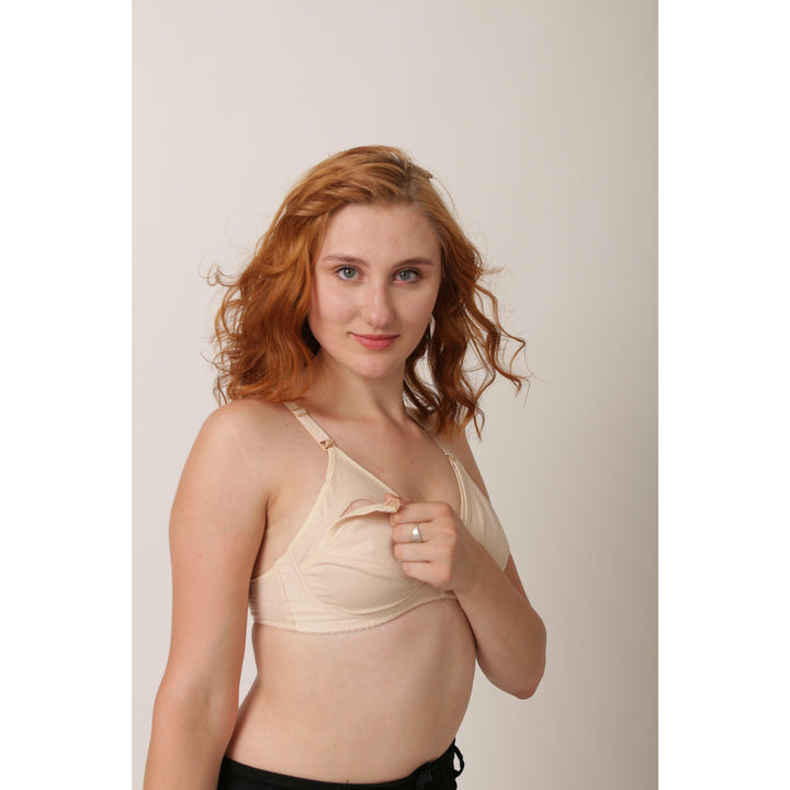 Mimosa - Comfiest Open Cups With Clip Nursing / Maternity Bra - Espicopink