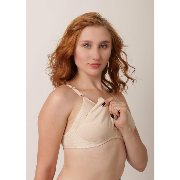 Mimosa - Comfiest Open Cups With Clip Nursing / Maternity Bra - Espicopink