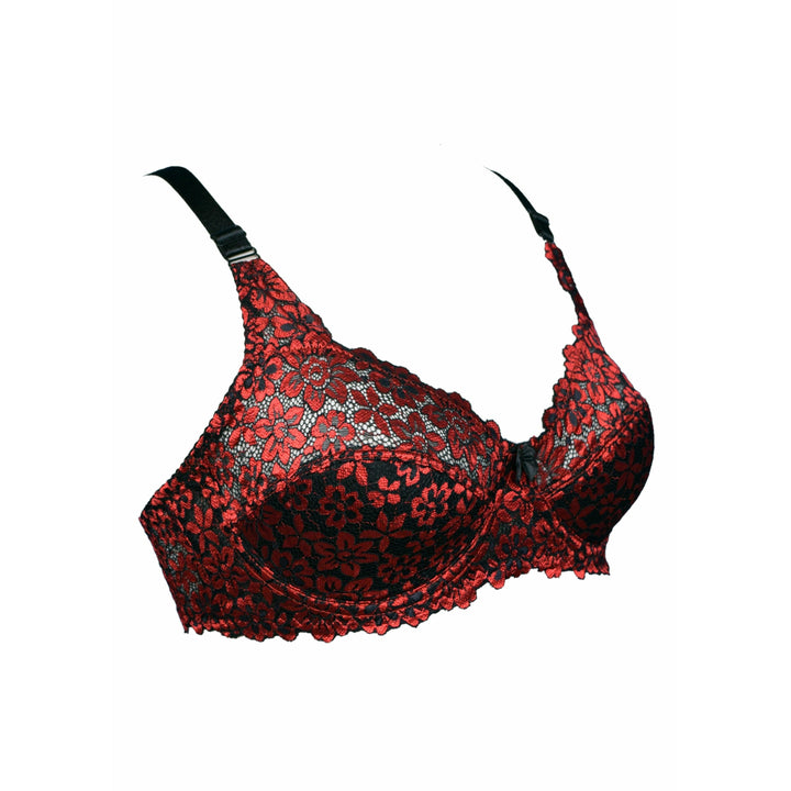 Womante Stylish Red Evolation Light Padded Bra