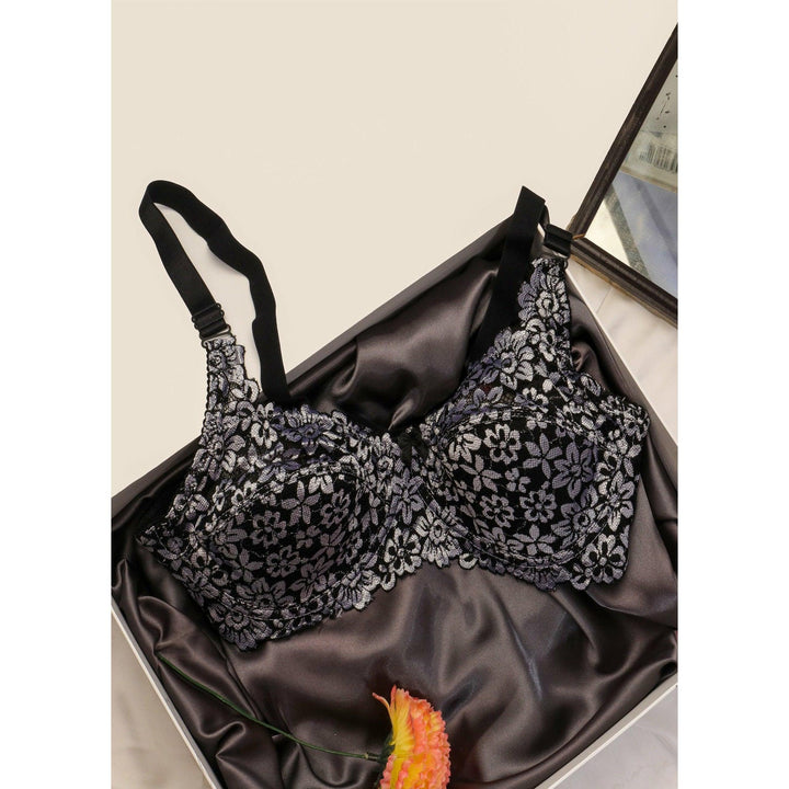 Spirea - Light Padded Wired / Non Wired Floral Mesh Bra - Espicopink